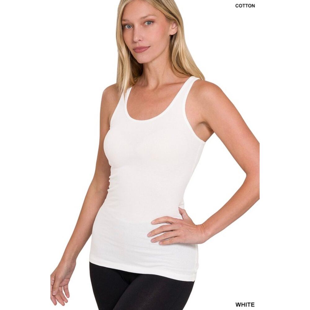 Zenana Ribbed Knit Racerback Tank